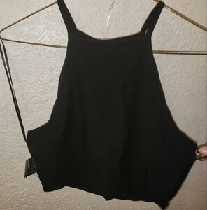 Black crop top
